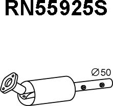 Veneporte RN55925S - Nosēdumu / Daļiņu filtrs, Izplūdes gāzu sistēma xparts.lv