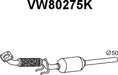 Veneporte VW80275K - Katalizators xparts.lv
