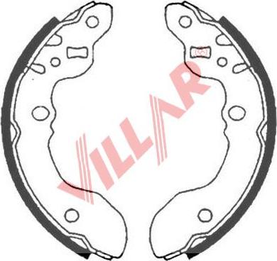 Villar 629.0891 - Stabdžių trinkelių komplektas xparts.lv