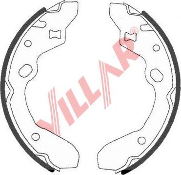 Villar 629.0741 - Brake Shoe Set xparts.lv