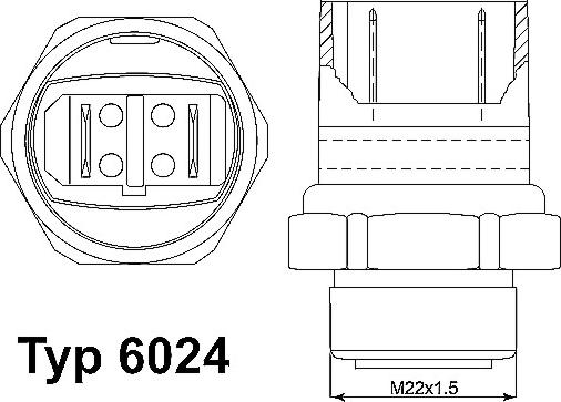 WAHLER 6024.95D - Termoslēdzis, Radiatora ventilators xparts.lv