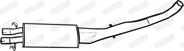 Walker 17877 - Vidējais izpl. gāzu trokšņa slāpētājs xparts.lv