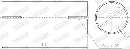 Walker 82463 - Pipe Connector, exhaust system xparts.lv