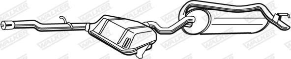 Walker 22083 - Middle Silencer xparts.lv