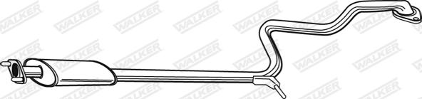 Walker 21835 - Средний глушитель выхлопных газов xparts.lv