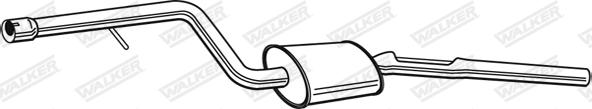 Walker 23716 - Middle Silencer xparts.lv
