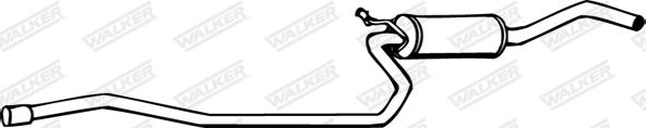 Walker 70148 - Middle Silencer xparts.lv