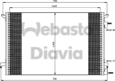 Webasto 82D0225464A - Kondensators, Gaisa kond. sistēma xparts.lv