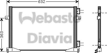Webasto 82D0226203MA - Kondensators, Gaisa kond. sistēma xparts.lv