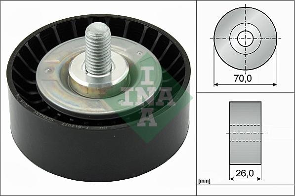 Wilmink Group WG1253014 - Deflection / Guide Pulley, v-ribbed belt xparts.lv