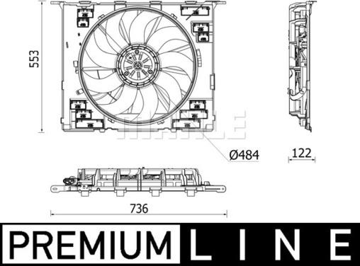 Wilmink Group WG2180881 - Fan, radiator xparts.lv