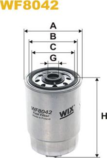 WIX Filters WF8042 - Топливный фильтр xparts.lv