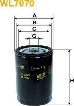 WIX Filters WL7070 - Oil Filter xparts.lv