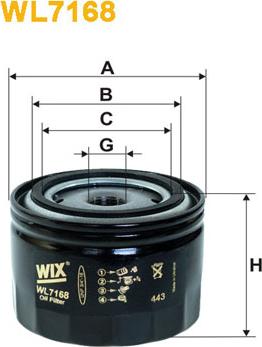 WIX Filters WL7168 - Масляный фильтр xparts.lv