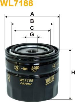WIX Filters WL7188 - Масляный фильтр xparts.lv