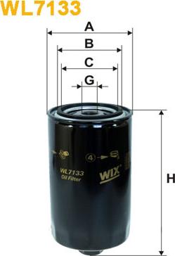WIX Filters WL7133 - Eļļas filtrs xparts.lv