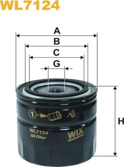 WIX Filters WL7124 - Oil Filter xparts.lv