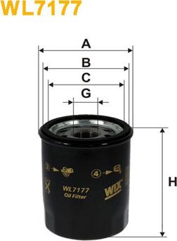 WIX Filters WL7177 - Масляный фильтр xparts.lv