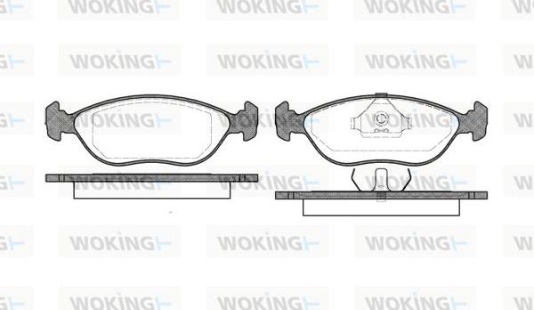 Woking P5443.00 - Brake Pad Set, disc brake xparts.lv
