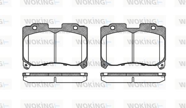 Woking P5743.04 - Brake Pad Set, disc brake xparts.lv