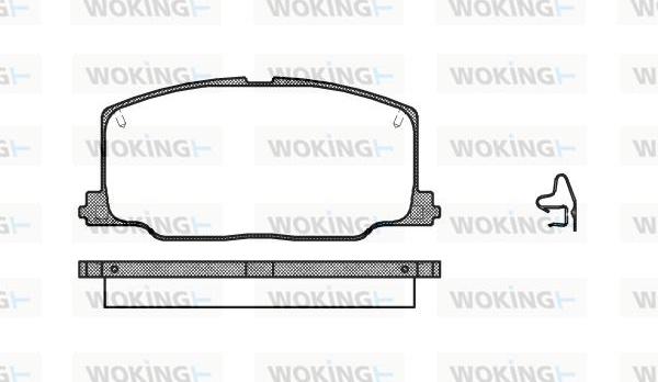 Woking P3683.04 - Brake Pad Set, disc brake xparts.lv