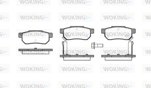 Woking P3333.02 - Brake Pad Set, disc brake xparts.lv