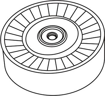 WXQP 311877 - Deflection / Guide Pulley, v-ribbed belt xparts.lv