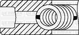 Yenmak 91-09808-000 - Stūmoklio žiedų komplektas xparts.lv