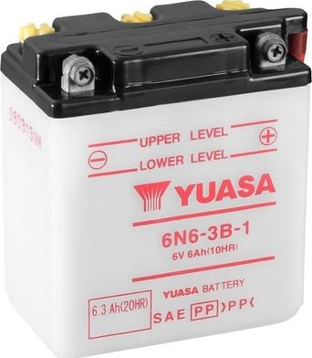 Yuasa 6N6-3B-1 - Стартерная аккумуляторная батарея, АКБ xparts.lv