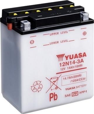 Yuasa 12N14-3A - Startera akumulatoru baterija xparts.lv