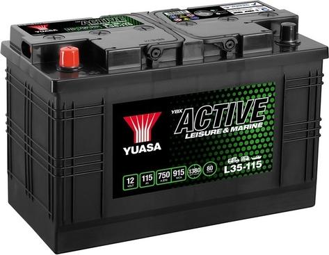 Yuasa L35-115 - Startera akumulatoru baterija xparts.lv
