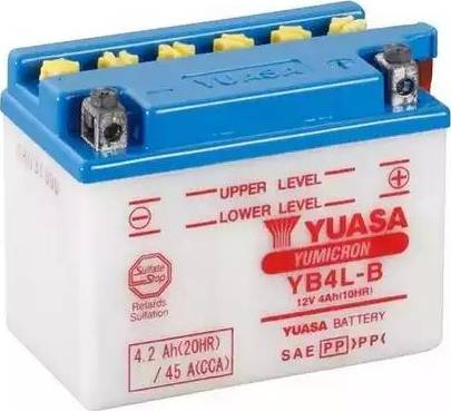 Yuasa YB4L-B - Starter Battery xparts.lv