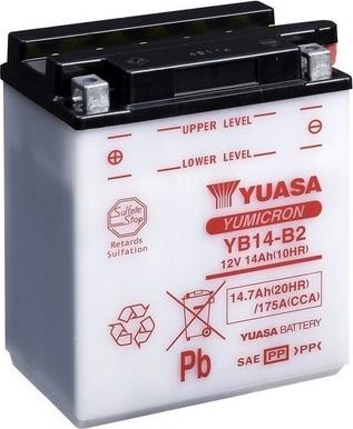 Yuasa YB14-B2 - Starter Battery xparts.lv