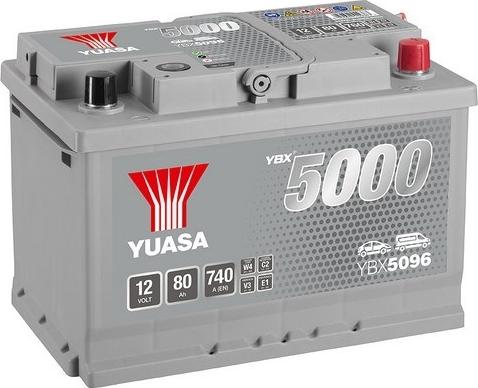 Yuasa YBX5096 - Стартерная аккумуляторная батарея, АКБ xparts.lv