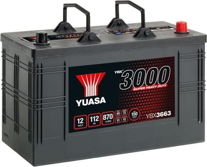 Yuasa YBX3663 - Стартерная аккумуляторная батарея, АКБ xparts.lv