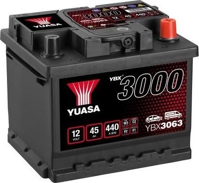 Yuasa YBX3063 - Стартерная аккумуляторная батарея, АКБ xparts.lv