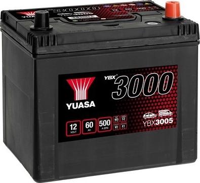 Yuasa YBX3005 - Стартерная аккумуляторная батарея, АКБ xparts.lv