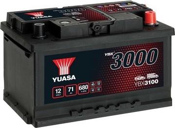 Yuasa YBX3100 - Стартерная аккумуляторная батарея, АКБ xparts.lv