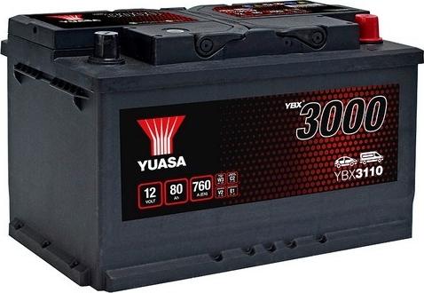 Yuasa YBX3110 - Стартерная аккумуляторная батарея, АКБ xparts.lv