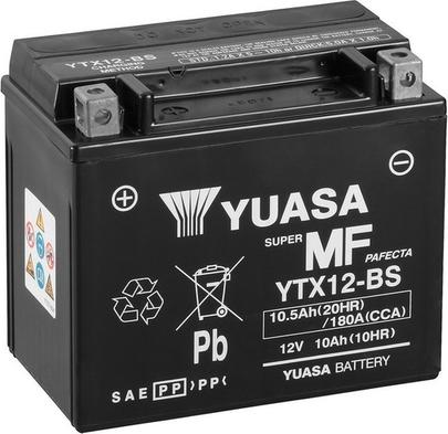 Yuasa YTX12-BS - Стартерная аккумуляторная батарея, АКБ xparts.lv