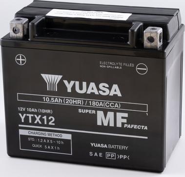 Yuasa YTX12 - Startera akumulatoru baterija xparts.lv