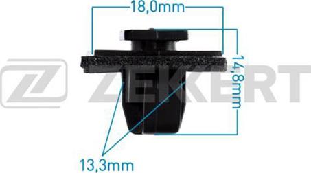 Zekkert BE-1566 - Clip, trim / protective strip xparts.lv