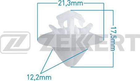 Zekkert BE-1727 - Зажим, молдинг / защитная накладка xparts.lv