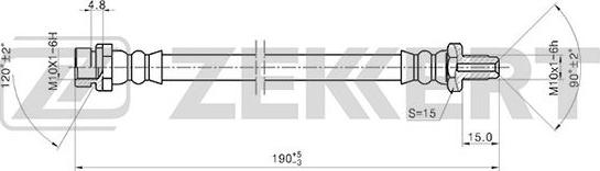 Zekkert BS-9402 - Bremžu šļūtene xparts.lv