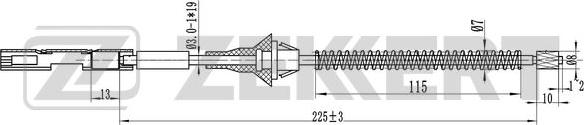 Zekkert BZ-1334 - Trose, Stāvbremžu sistēma xparts.lv