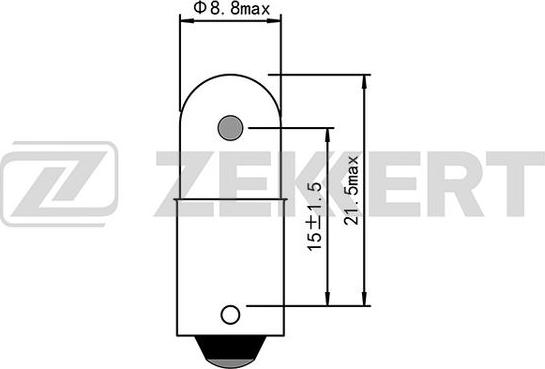 Zekkert LP-1091 - Bulb, licence plate light xparts.lv