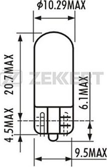 Zekkert LP-1065 - Bulb, indicator xparts.lv