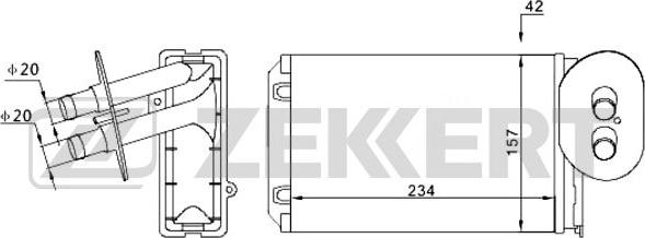 Zekkert MK-5016 - Šilumokaitis, salono šildymas xparts.lv
