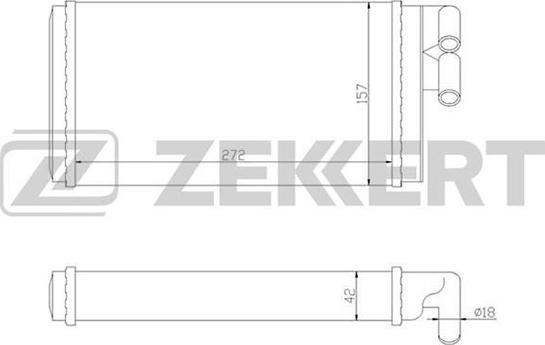 Zekkert MK-5010 - Heat Exchanger, interior heating xparts.lv