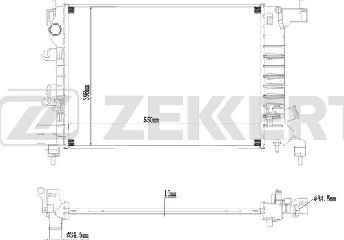 Zekkert MK-1269 - Radiators, Motora dzesēšanas sistēma xparts.lv